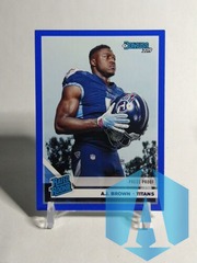 2019 Panini Donruss Rated Rookie Press Proof Blue AJ Brown #314 Rookie RC Titans